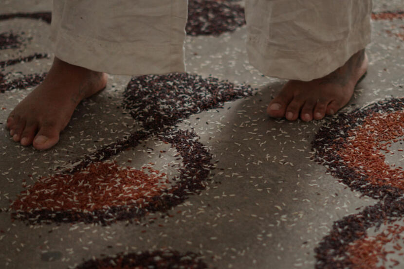 Plantation, 2025. Six-hour durational performance, CEREMONY Festival, Copeland Gallery, London, UK. Photo by Fenia Kotsopoulou